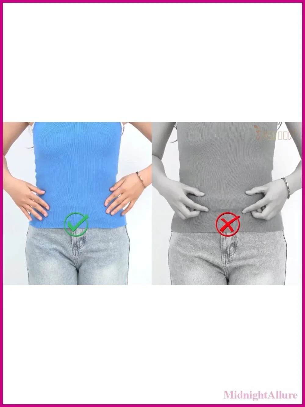 No Show Stretch Belt Flat Buckle Elastic Web Belt for Jeans Pants Dresses